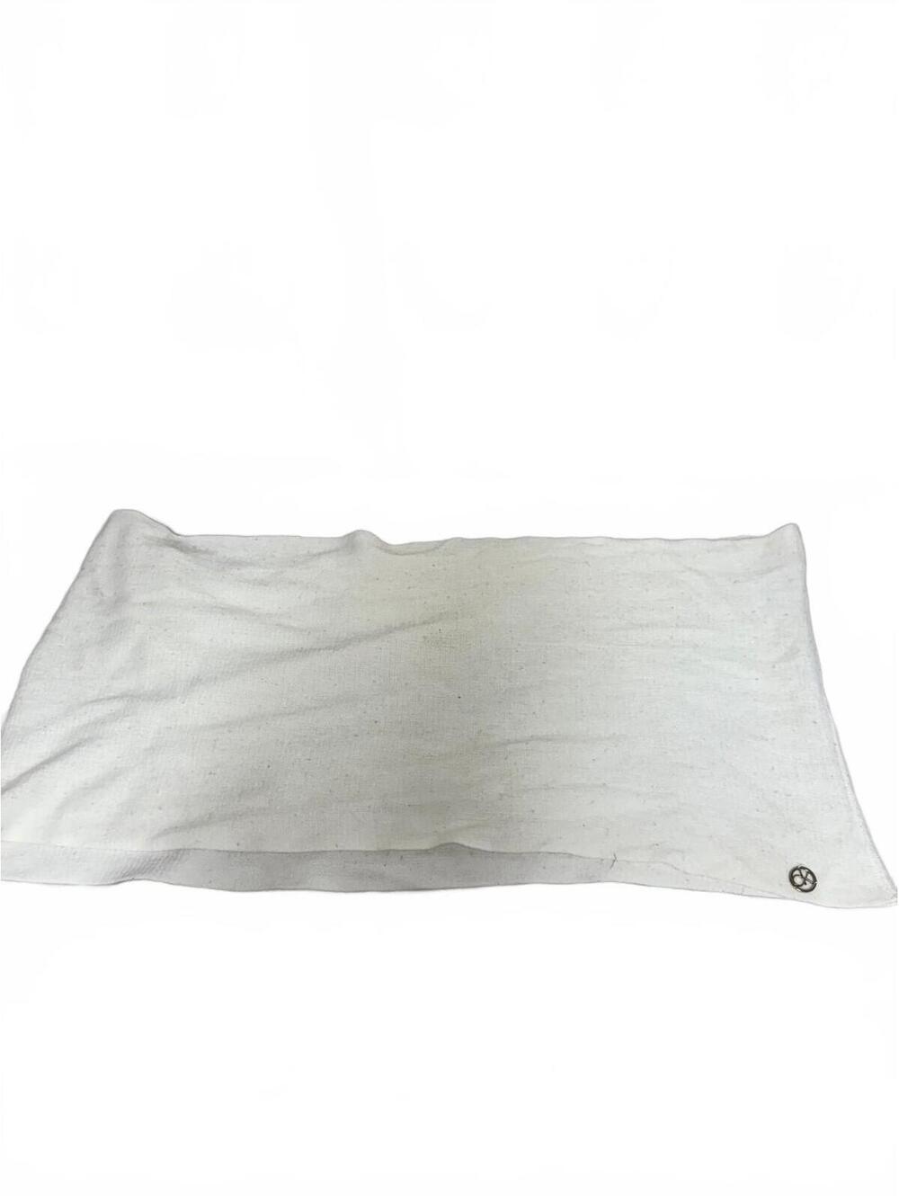 Calvin Klein Cream White Knit Snood Cowl Neck Scarf Logo Charm